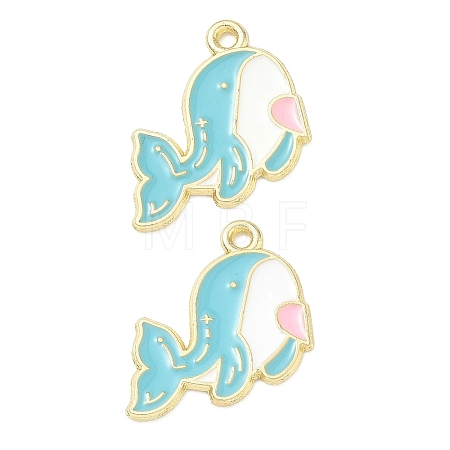 Alloy Enamel Pendants AL-CBA292F-01A-G-1