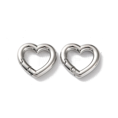 304 Stainless Steel Spring Gate Clasps X-STAS-A193-03P-1