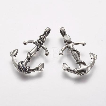 304 Stainless Steel Pendants STAS-A032-119AS-1