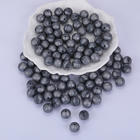 Round Silicone Focal Beads LS-SI-JX0046A-12-1