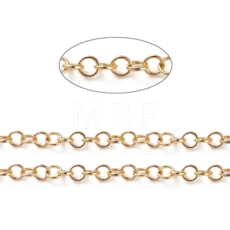 3.28 Feet Soldered Brass Rolo Chains X-CHC-G005-07G-1