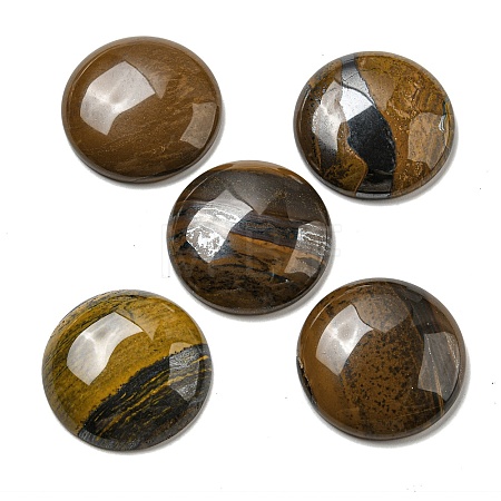 Natural Tiger Iron Cabochons G-C115-02B-34-1