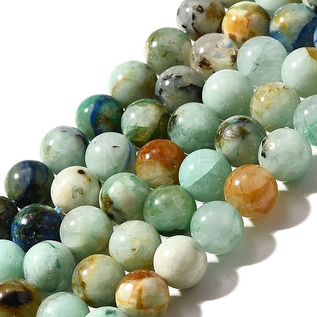 Natural Chrysocolla Beads Strands G-F784-A01-02-1