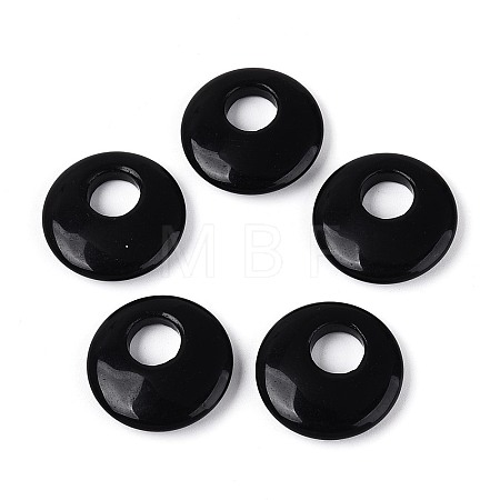 Natural Obsidian Pendants G-T144-42D-1