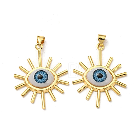 Real 18K Gold Plated Brass Pendants KK-L209-001G-08-1