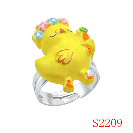 Easter Resin with Iron Finger Rings for Girl FS-WG45AD0-02-1