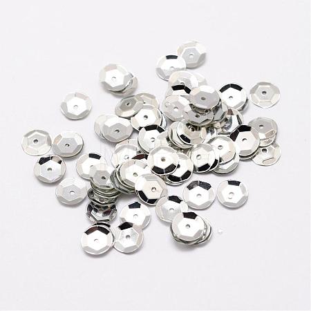 Plastic Paillette Beads PVC-A001-10mm-08-1