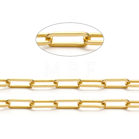 Brass Paperclip Chains CHC-L044-01A-G-1