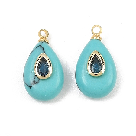Synthetic Turquoise Pendants GG-CBA4154-03G-02-1
