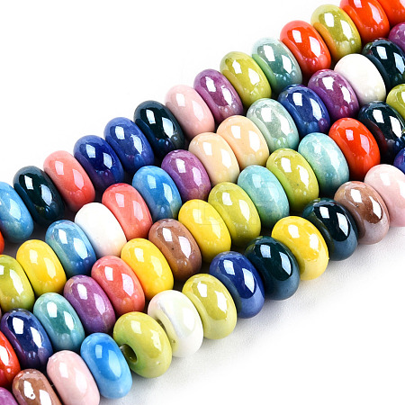 Handmade Porcelain Bead Strands PORC-N007-23-1