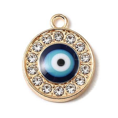 Alloy Rhinestone Pendants FIND-B068-01G-1