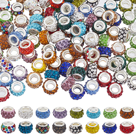 120Pcs Resin European Beads FIND-SP0002-05A-1