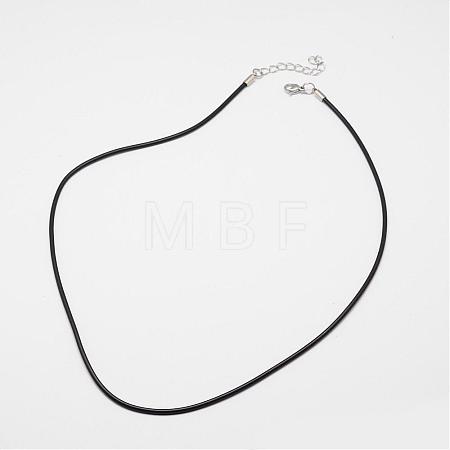 Round Leather Cord Necklaces Making MAK-I005-4mm-1