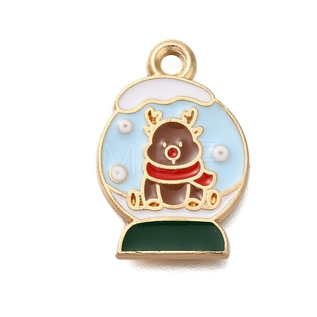 Christmas Theme Alloy Enamel Pendants FIND-M039-02E-1