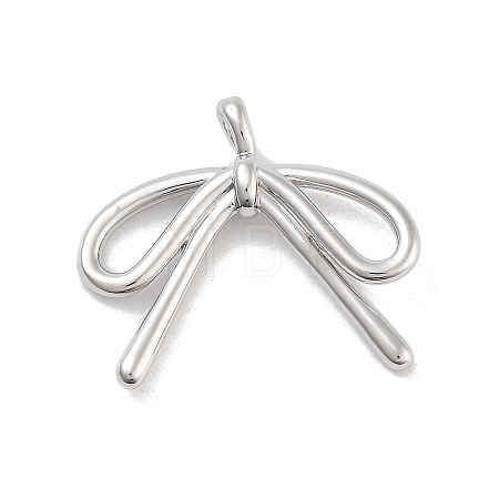 Brass Pave Clear Cubic Zirconia Pendants KK-Z061-20P-01-1