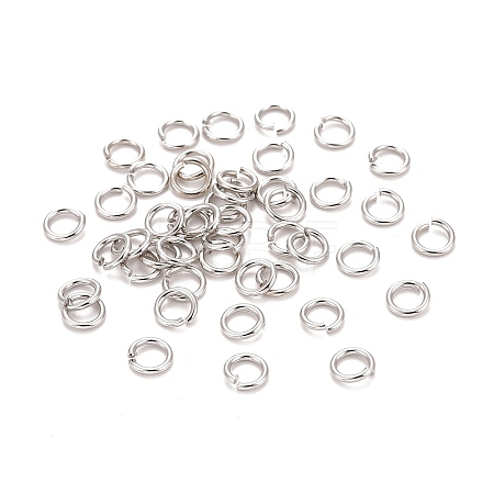 Brass Open Jump Rings KK-M165-6mm-01P-NR-1