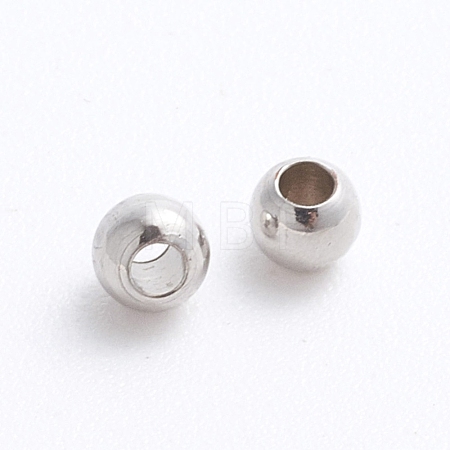 Brass Spacer Beads KK-S753-3mm-P-1