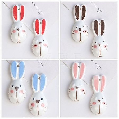 Handmade Porcelain Big Pendants PORC-C010-08-1