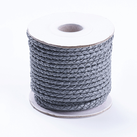 Round Braided Cowhide Cords WL-L009-01K-1