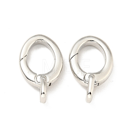 Brass Spring Gate Rings KK-G416-59P-1