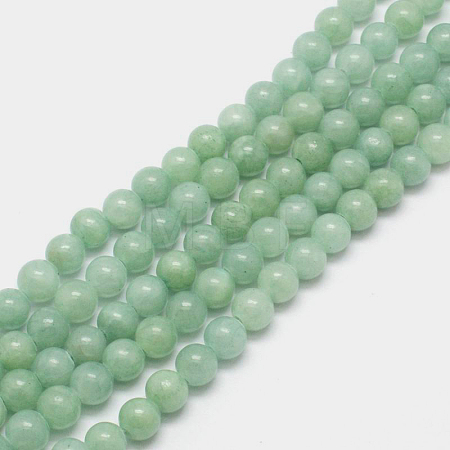 Natural Persian Jade Beads Strands G-D434-8mm-20-1
