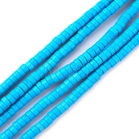 Synthetic Turquoise Beads Strands TURQ-G110-4x2mm-06-1