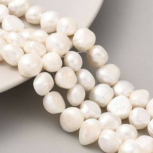 Natural Cultured Freshwater Pearl Beads Strands PEAR-A006-09A-1