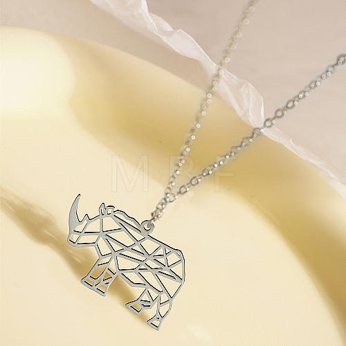 Stainless Steel Pendant Necklaces ED4076-2-1
