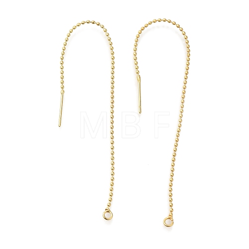 Rack Plating Brass Ear Wire KK-C081-08G-1