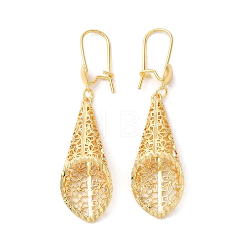 Rack Plating Brass Earrings EJEW-U012-08G-1