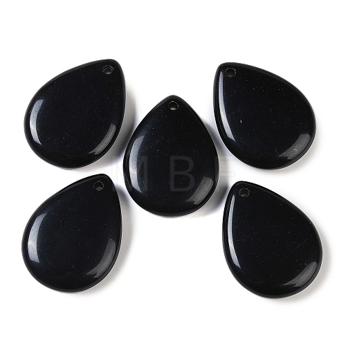 Natural Obsidian Pendants G-G115-02H-1