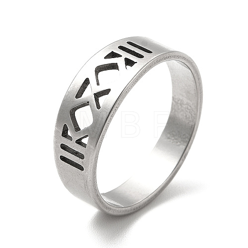 Non-Tarnish 201 Stainless Steel Finger Rings RJEW-G278-08P-1