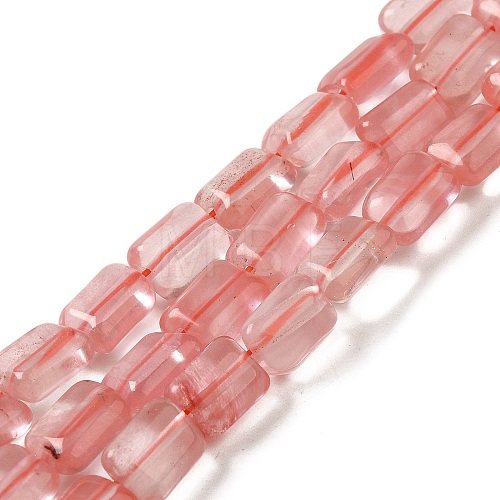 Cherry Quartz Glasse Beads Strands G-G085-A08-01-1
