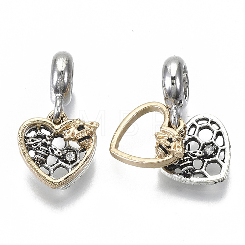 Alloy European Dangle Charms MPDL-N039-025-1