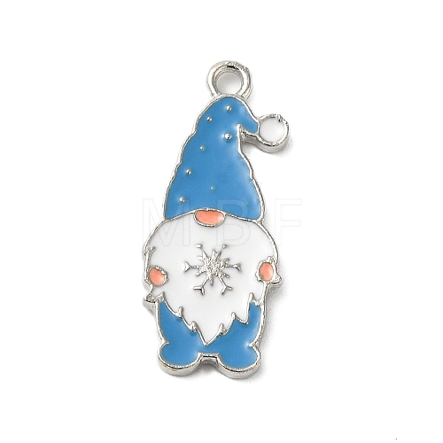 Winter Theme Alloy Enamel Pendants ENAM-M002-04G-P-1