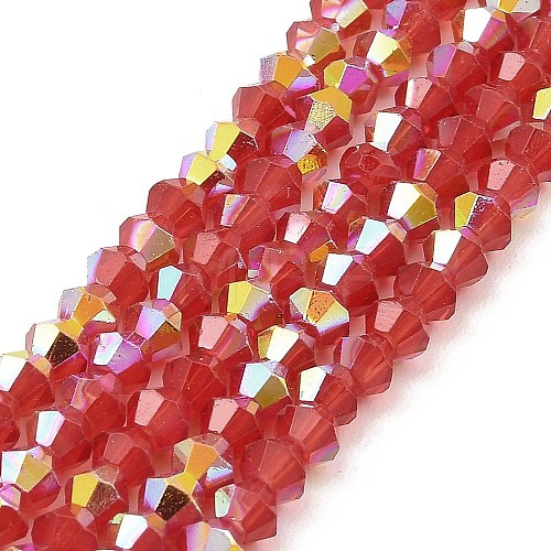 Baking Painted Glass Beads Strands DGLA-F029-J2mm-A04-1