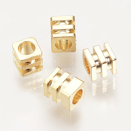 Brass Spacer Beads KK-Q735-55G-1