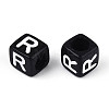 Initial Acrylic Horizontal Hole Beads OACR-ZX006-35R-2