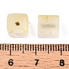 Frosted Glass Beads with Golden Glitter Powder LS-DGLA-NH001-8mm-01A-3