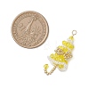 7Pcs Glass Pendants PALLOY-MZ01164-3