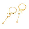 Brass Leverback Earring Findings EJEW-TAC00035-2