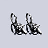 304 Stainless Steel Hoop Dangle Earrings for Men WG37F53-02-2