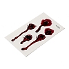 10Pcs 10 Style Halloween Horror Realistic Bloody Wound Scar Removable Temporary Water Proof Tattoos Paper Stickers AJEW-G048-04-4