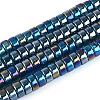 AB Color Plated Transparent Glass Beads Strands GLAA-T026-3x6mm-T03-1
