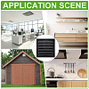Aluminum Square Wall Vent Grille Cover AJEW-WH0410-220A-02-5