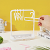 Plastic Doll Clothes Drying Laundry Rack Set DIY-WH0304-527A-3