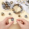 32Pcs 4 Styles Printed Acrylic Beads PACR-FS0001-12-4
