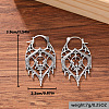 Retro Alloy Hollow Chandelier Hoop Earrings for Women WGBBCC7-02-2