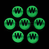 Luminous Frosted Acrylic Beads FACR-T008-02W-3
