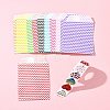 45Pcs 9 Colors White Kraft Paper Bags CARB-FS0001-02-9